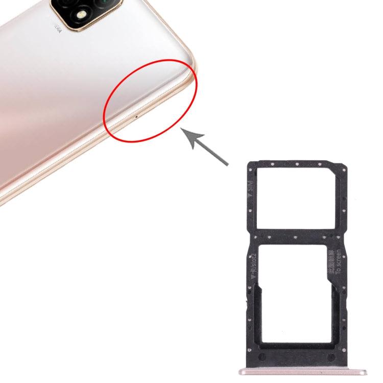 SIM Card + SIM Card / Micro SD Card Tray for Huawei Enjoy 20 5G (Gold)