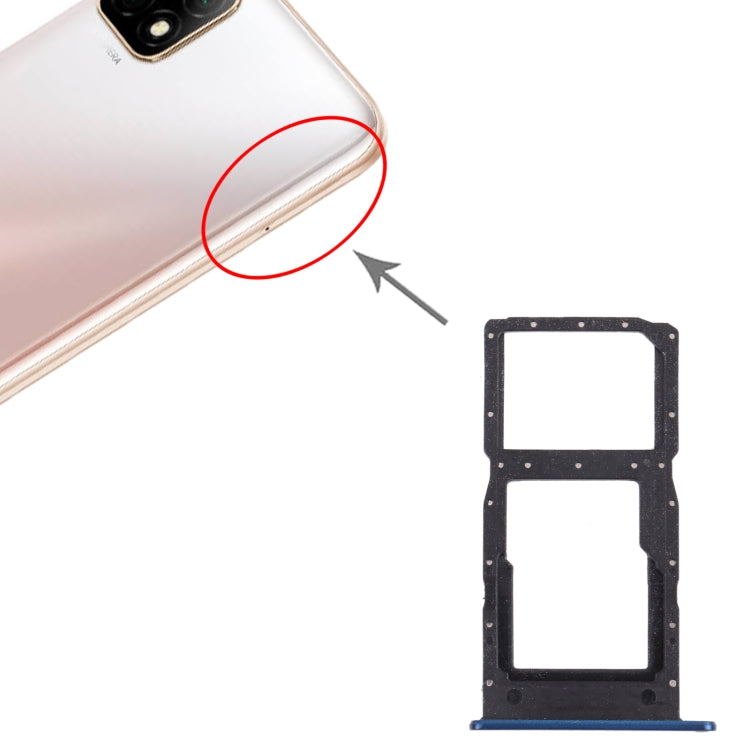 SIM Card + SIM Card / Micro SD Card Tray for Huawei Enjoy 20 5G (Blue)