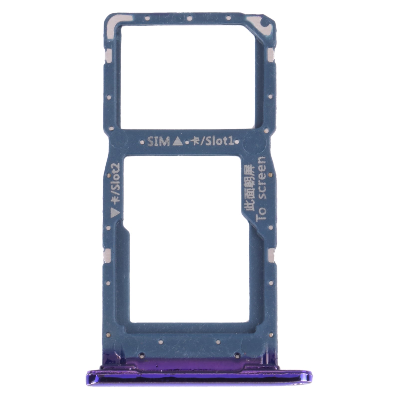 Plateau Support SIM / Micro SD Huawei P Smart 2019 Violet