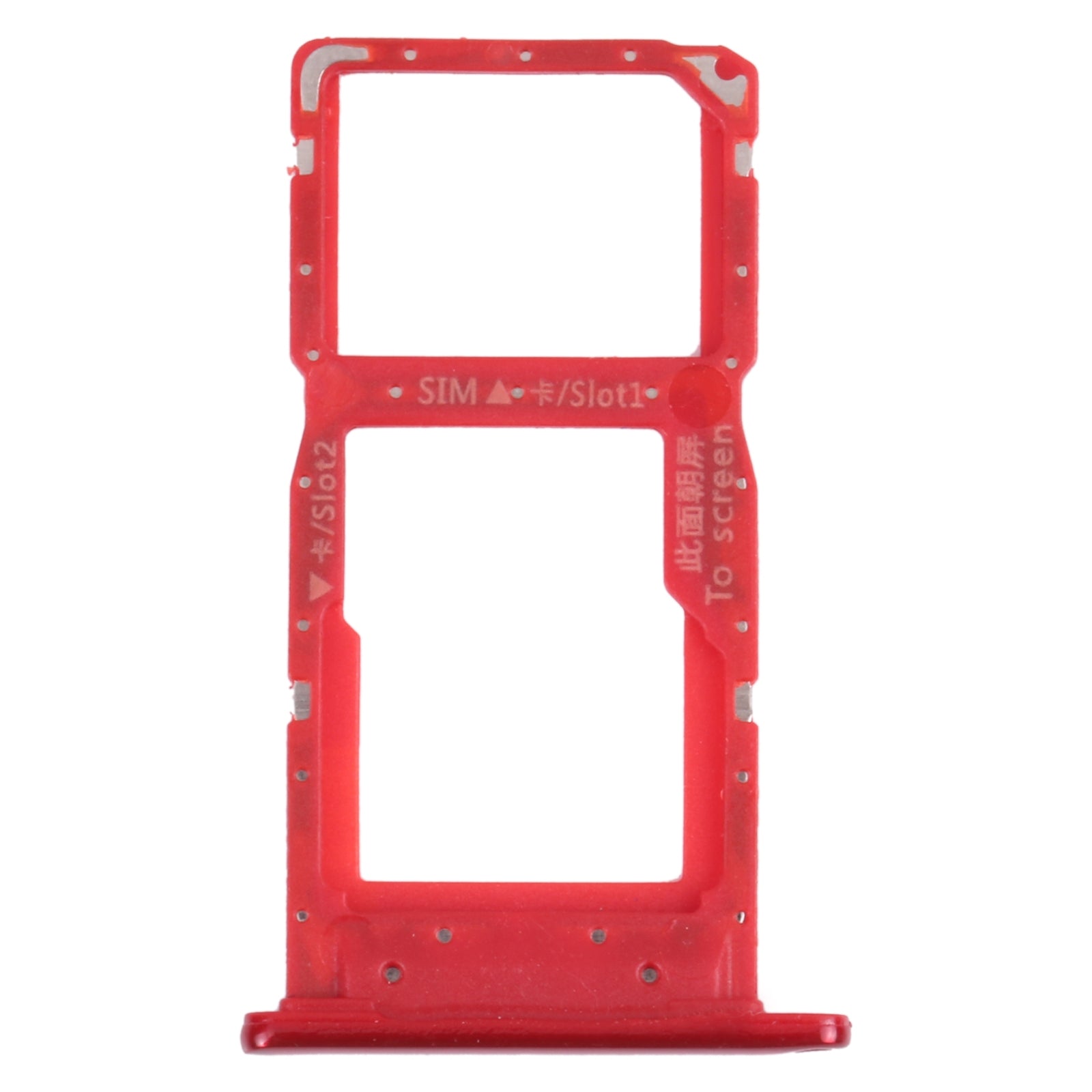 Bandeja Porta SIM / Micro SD Huawei P Smart 2019 Rojo