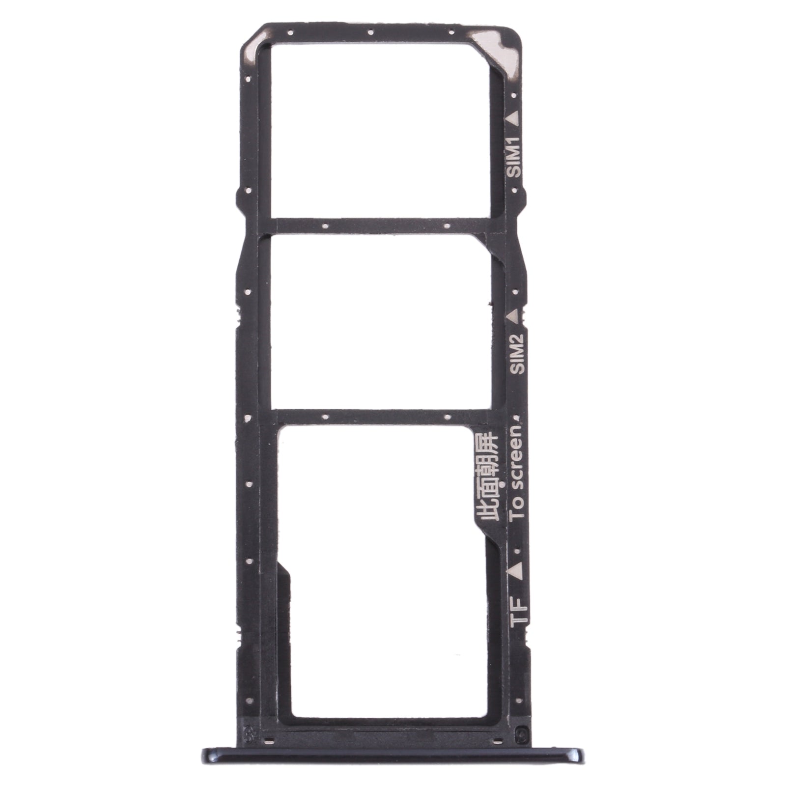 SIM / Micro SD Holder Tray Huawei Enjoy 8E Black