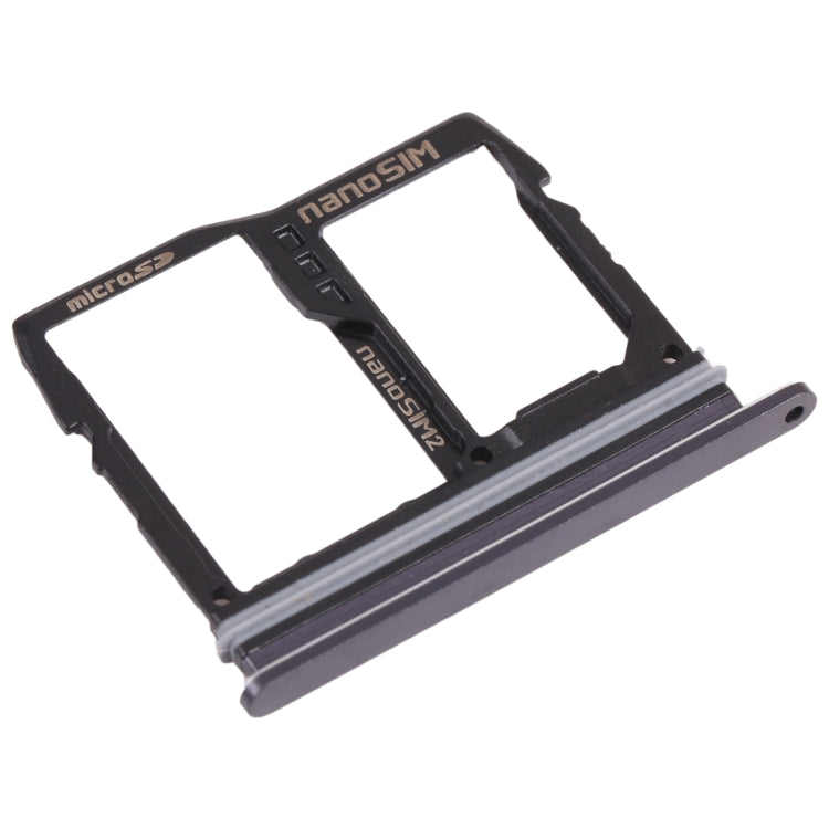 Nano SIM Card TRAYS + Nano SIM Card TRAY / Micro SD Card Tray for LG WIND 5G LMF100N LM-F100N LM-F100V LM-F100 (Black)