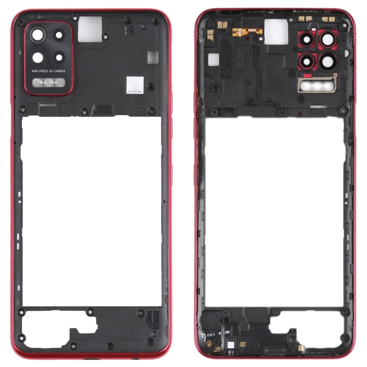 Plaque de cadre intermédiaire pour LG Q52 / K62 (rouge)