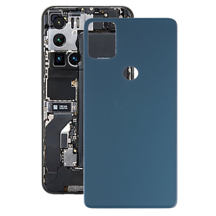 Back Glass Battery Cover For Alcatel 3x 2020 5061 5061k 5061u (Blue)