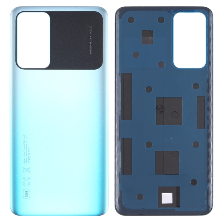 Cache arrière de batterie d'origine pour Xiaomi Poco M4 Pro 5G (Bleu)