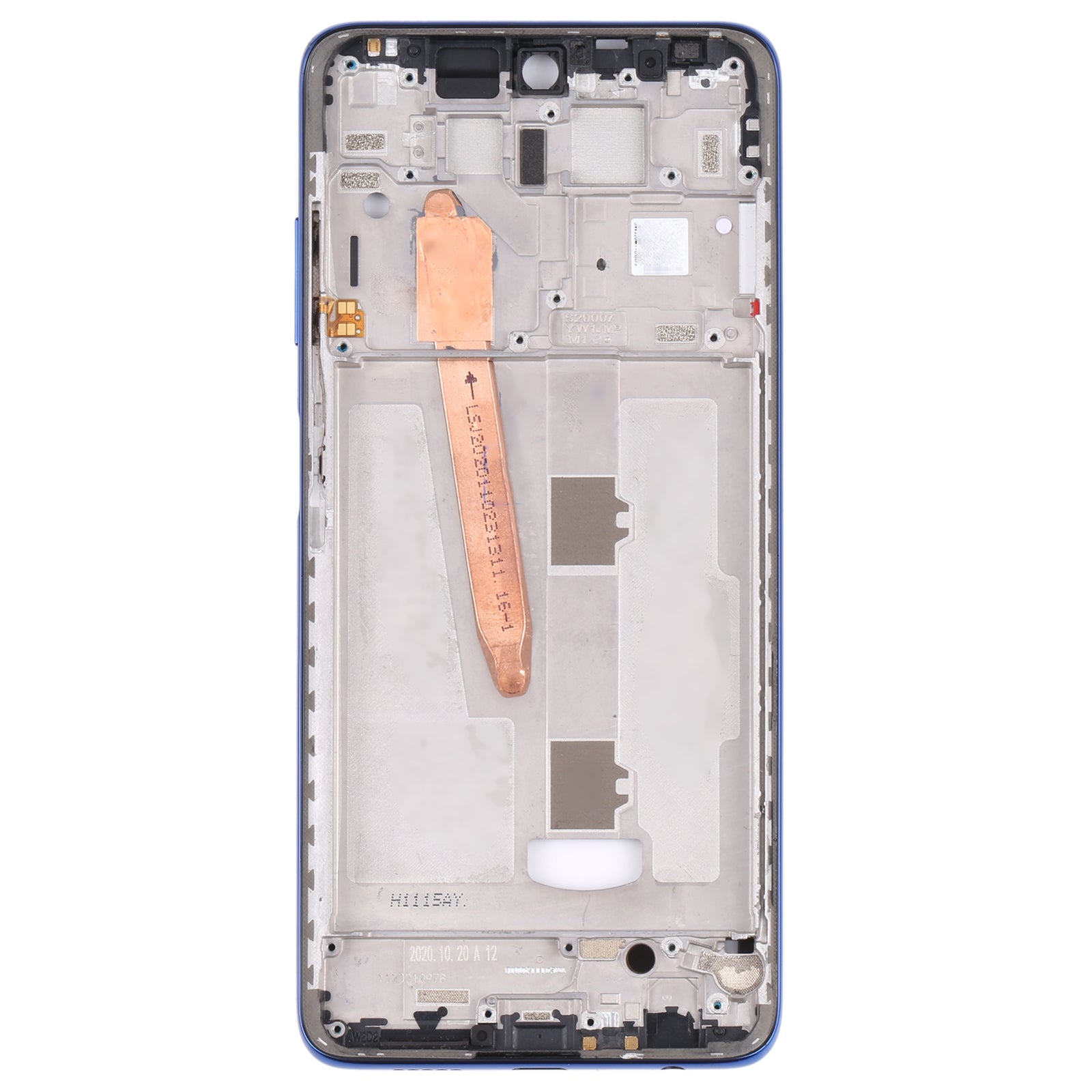 Châssis Arrière Logement Cadre Xiaomi Poco X3 Bleu