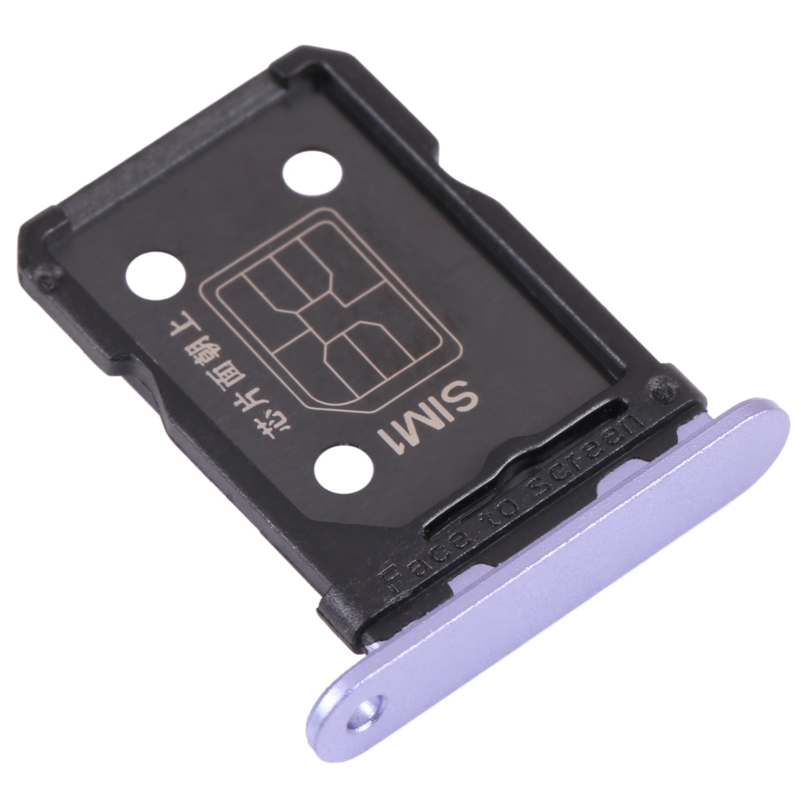 Plateau de support Micro SIM SIM pour Oppo Reno 6 4G CPH2235 Violet
