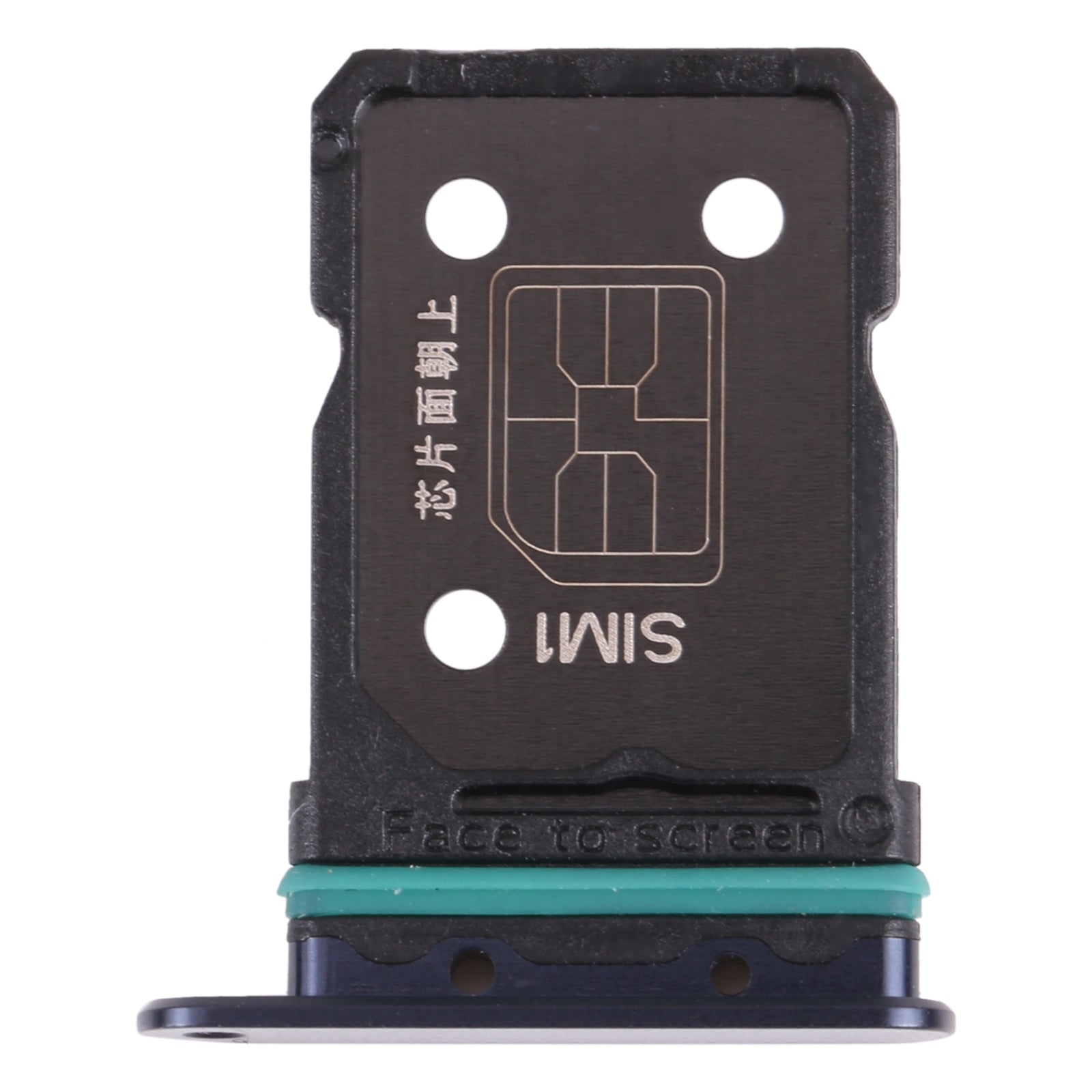 SIM Holder Tray Micro SIM Oppo Reno 5 Pro + 5G Black