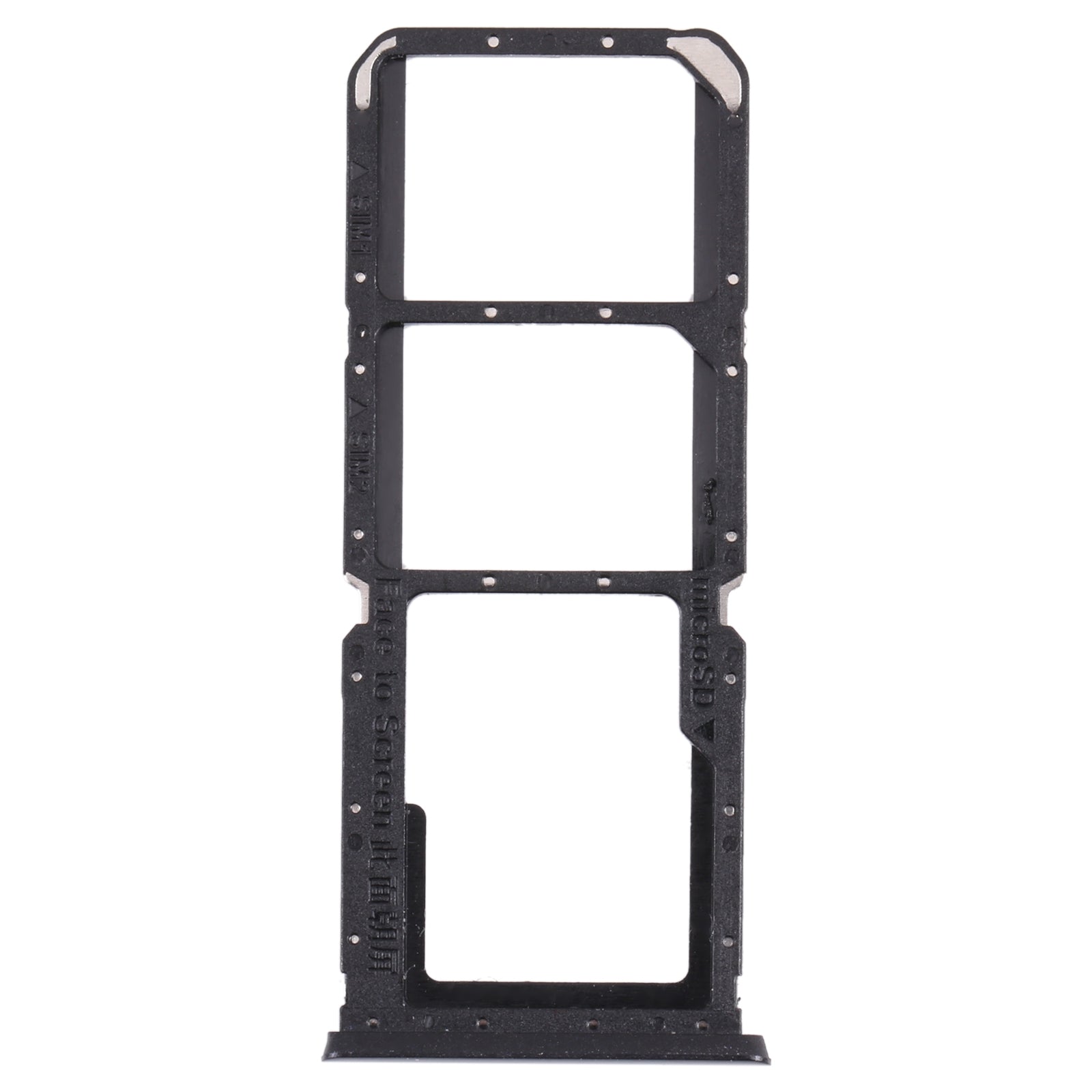SIM Holder Tray Micro SIM / Micro SD Oppo A54S CPH2273 Black