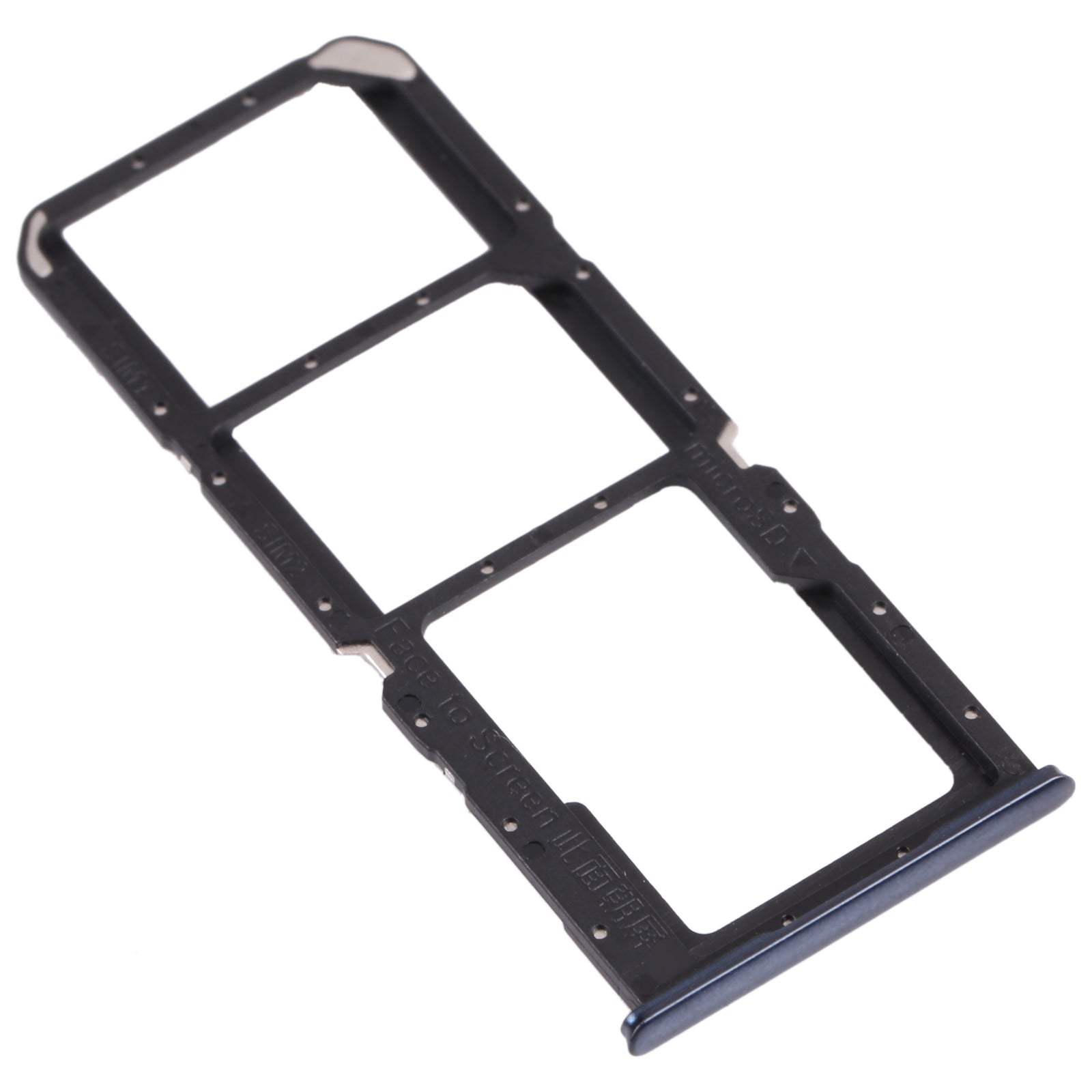 SIM Holder Tray Micro SIM / Micro SD Oppo A74 4G CPH2219 Black