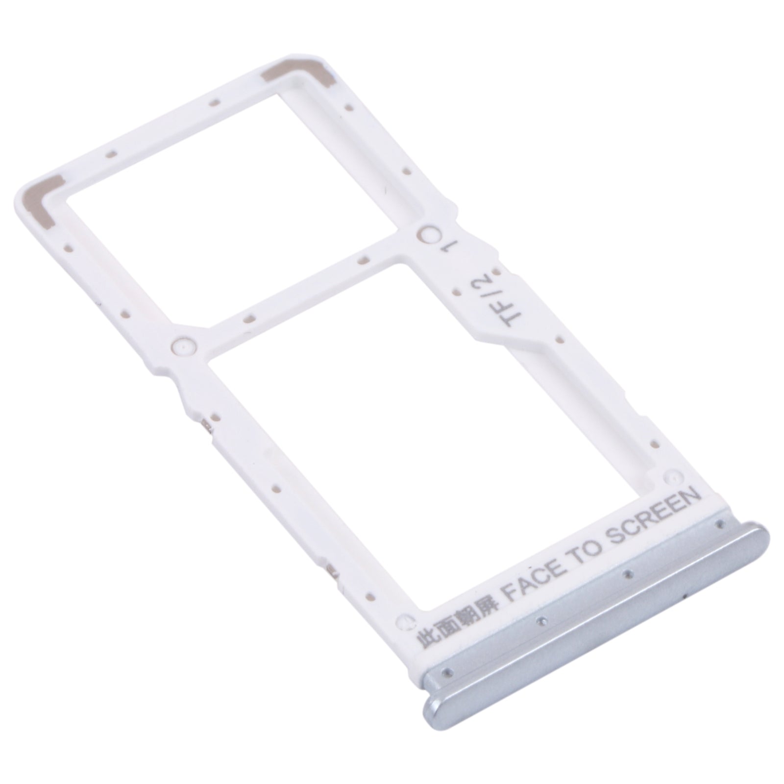 SIM Holder Tray Micro SIM / Micro SD Xiaomi Redmi Note 11 5G Silver