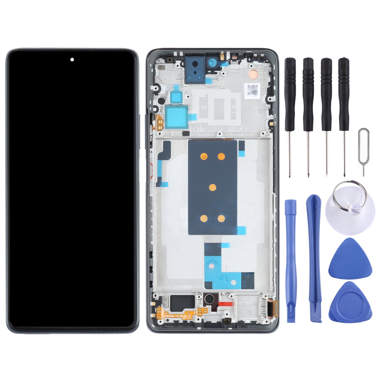 Pantalla Completa LCD + Tactil + Marco Oled Xiaomi MI 11T / 11T Pro Negro