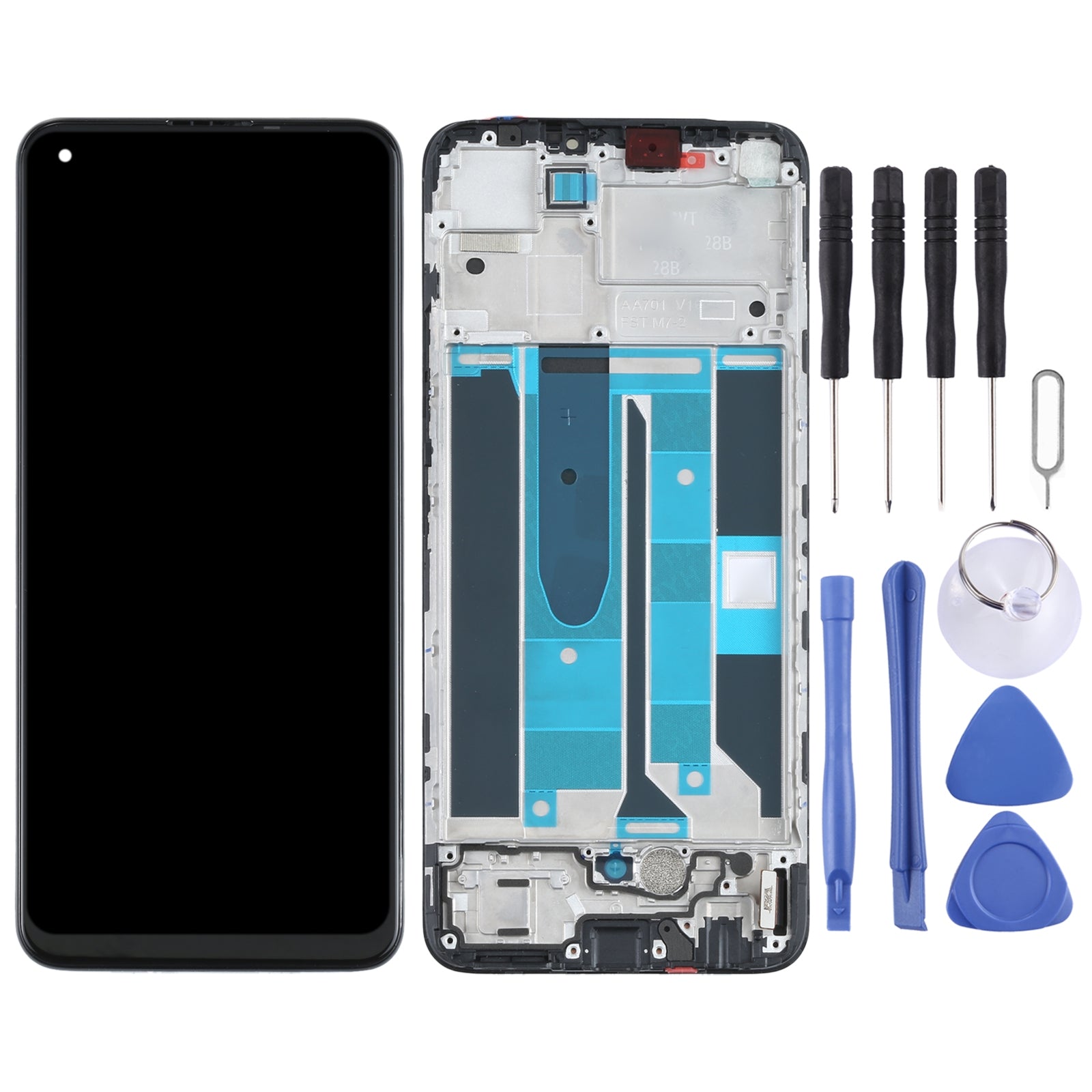 Ecran Complet LCD + Tactile + Châssis Oppo Realme 8 4G