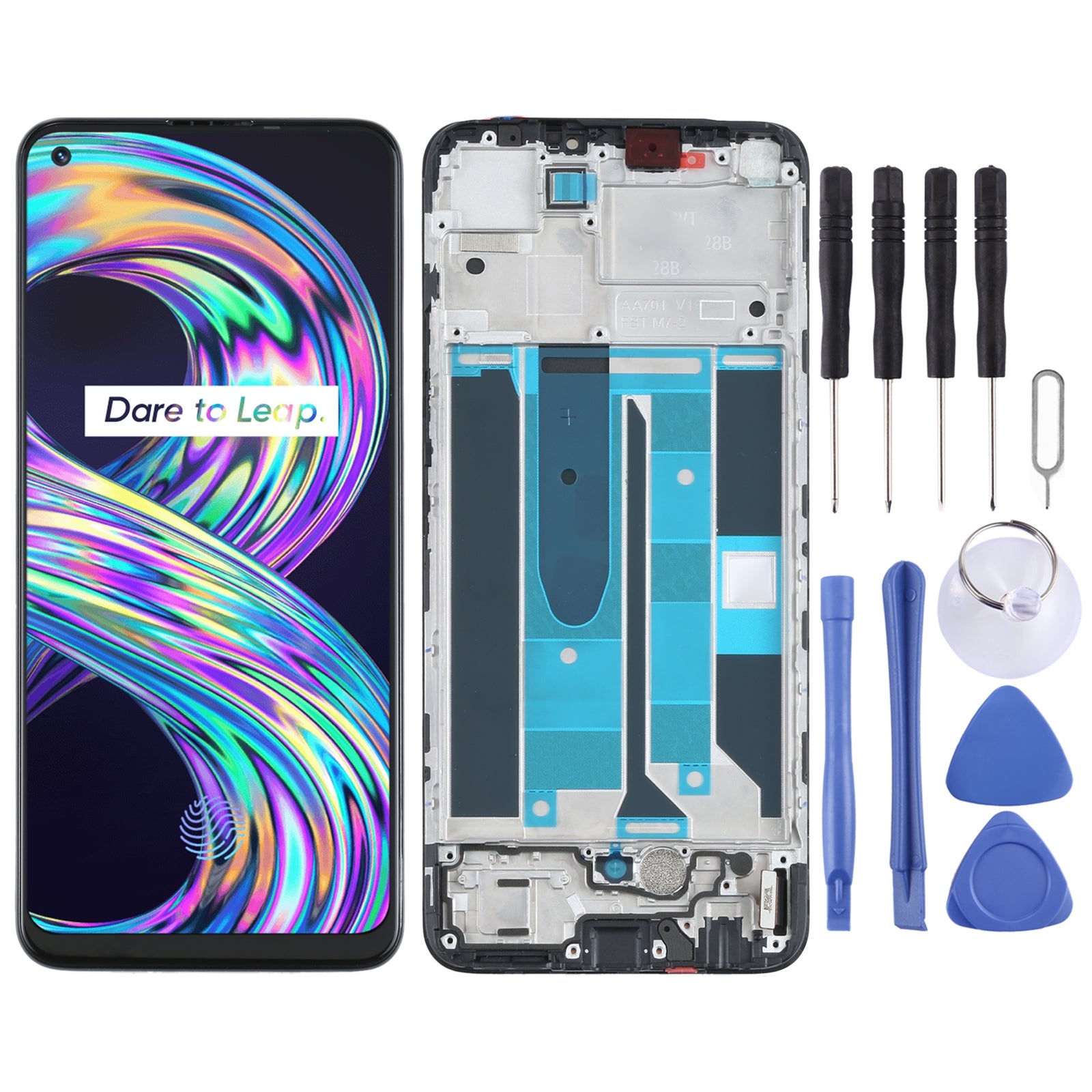 Ecran Complet LCD + Tactile + Châssis Oppo Realme 8 4G