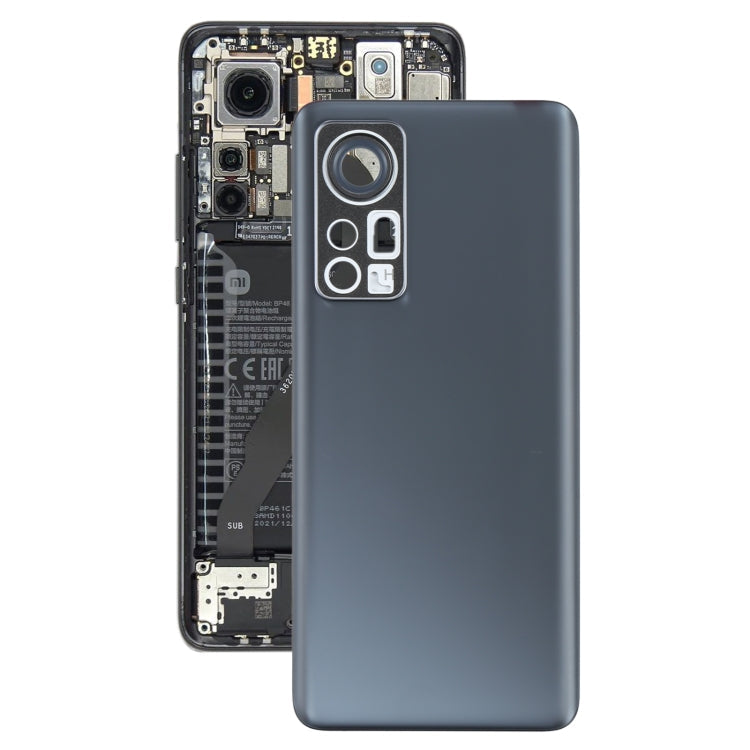 Original Battery Back Cover for Xiaomi 12 (Black)