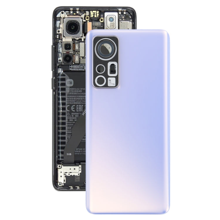 Original Battery Back Cover for Xiaomi 12 (Purple)