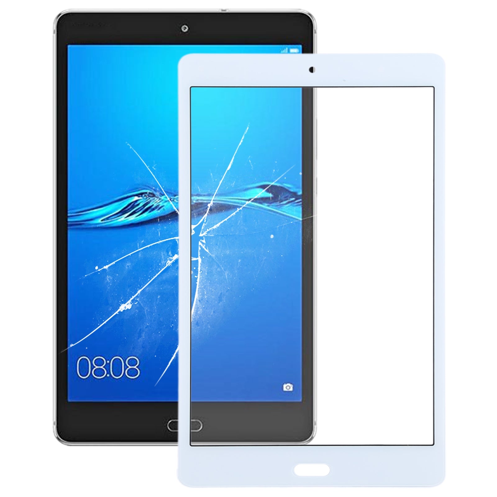 Outer Glass Front Screen Huawei MediaPad M3 Lite 8.0 CPN-W09 White