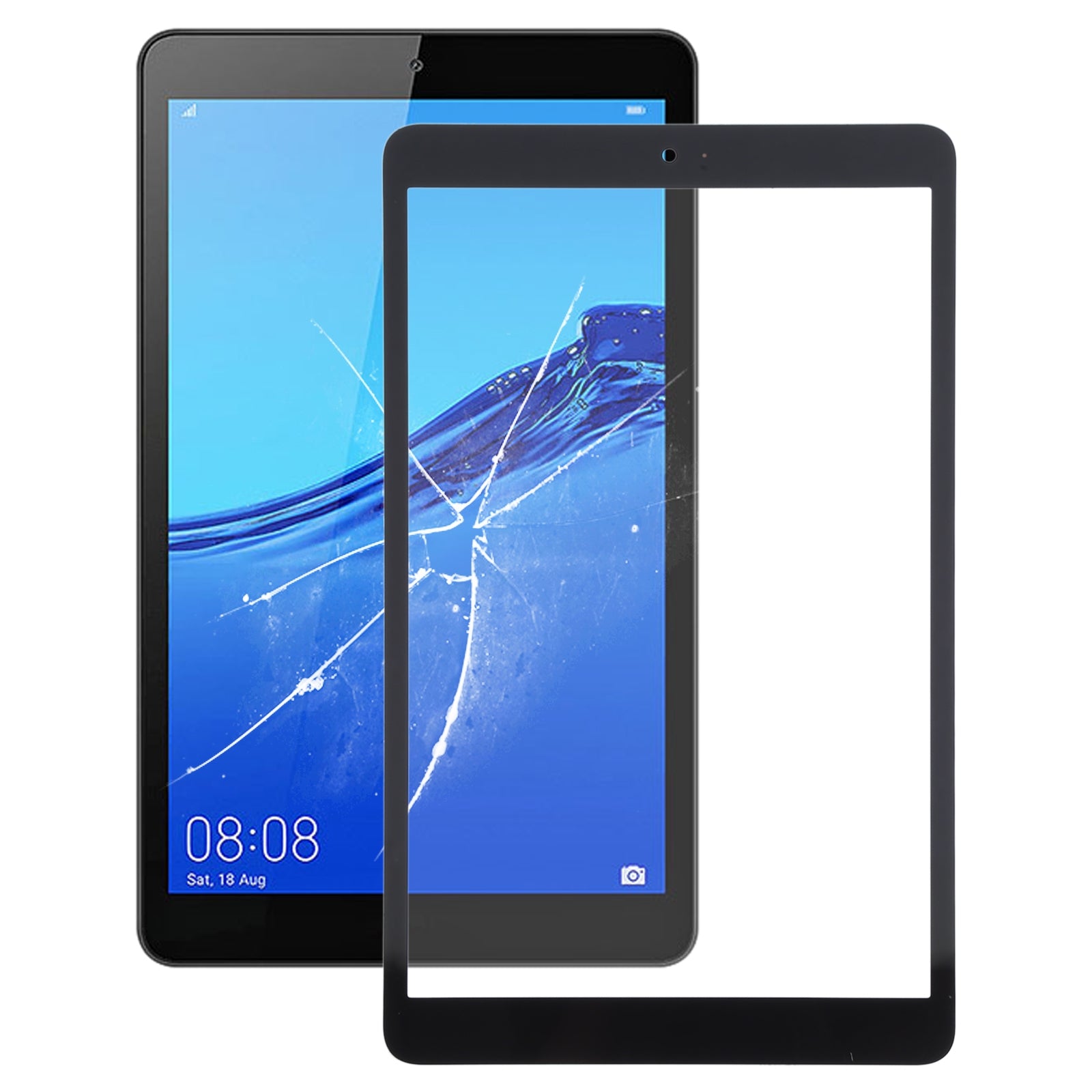 Outer Glass Front Screen Huawei MediaPad M5 Lite 8.0 JDN2-L09 Black
