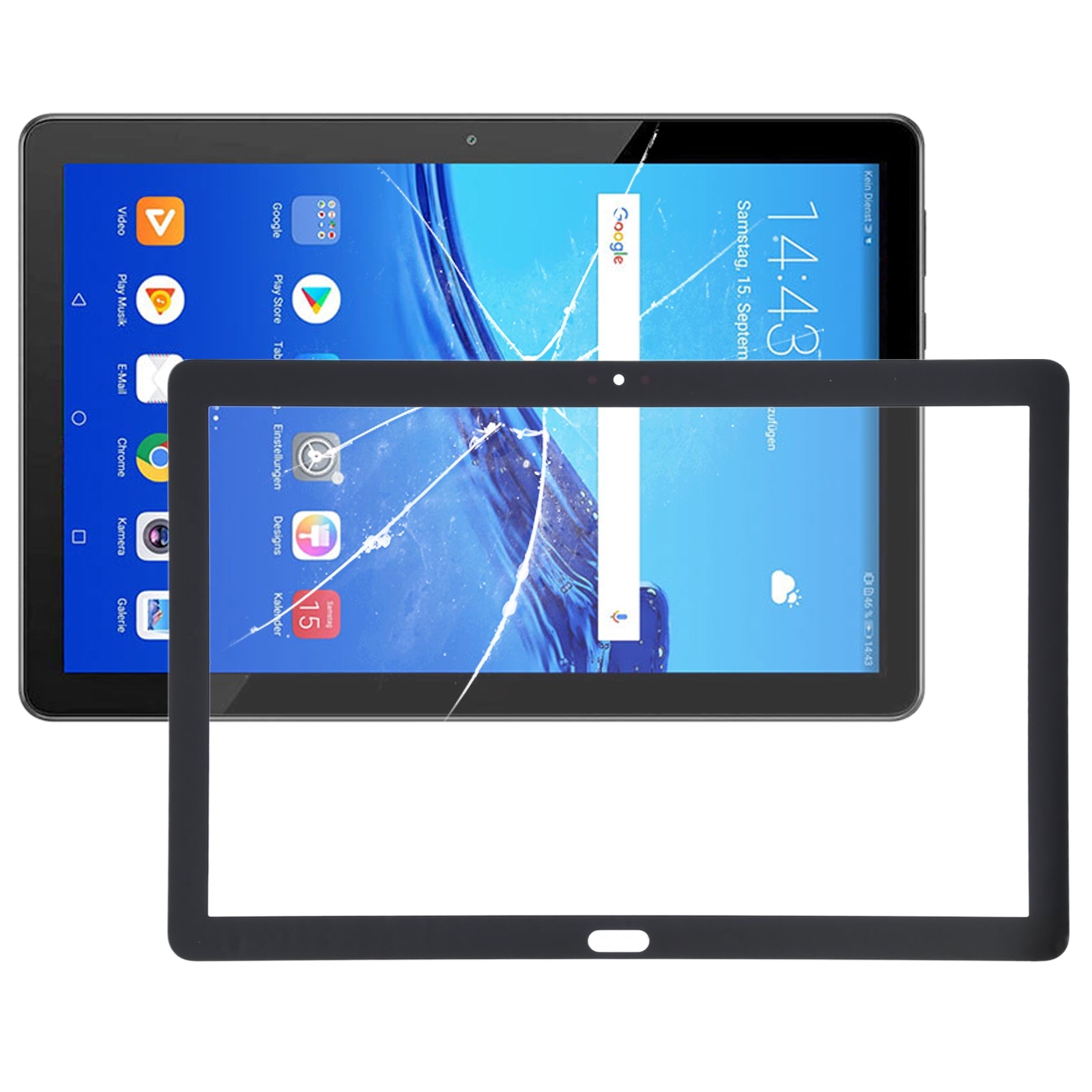 Outer Glass Front Screen Huawei MediaPad T5 AGS2-AL03 AL09 (LTE) Black