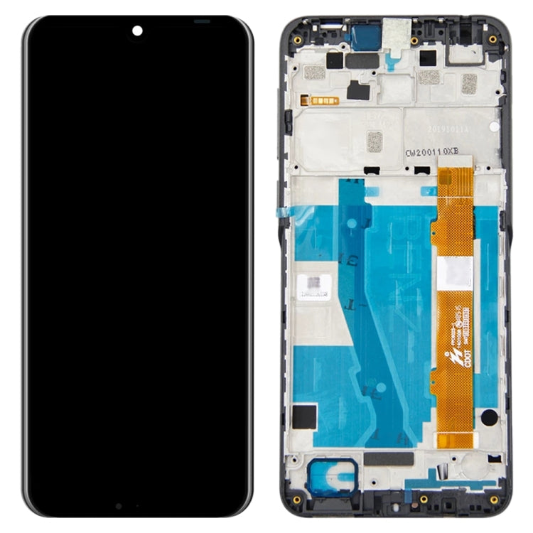 LCD Screen and Digitizer Full Assembly with Frame for Alcatel 3 / 3L 2019 OT-5053 5053K (Black)