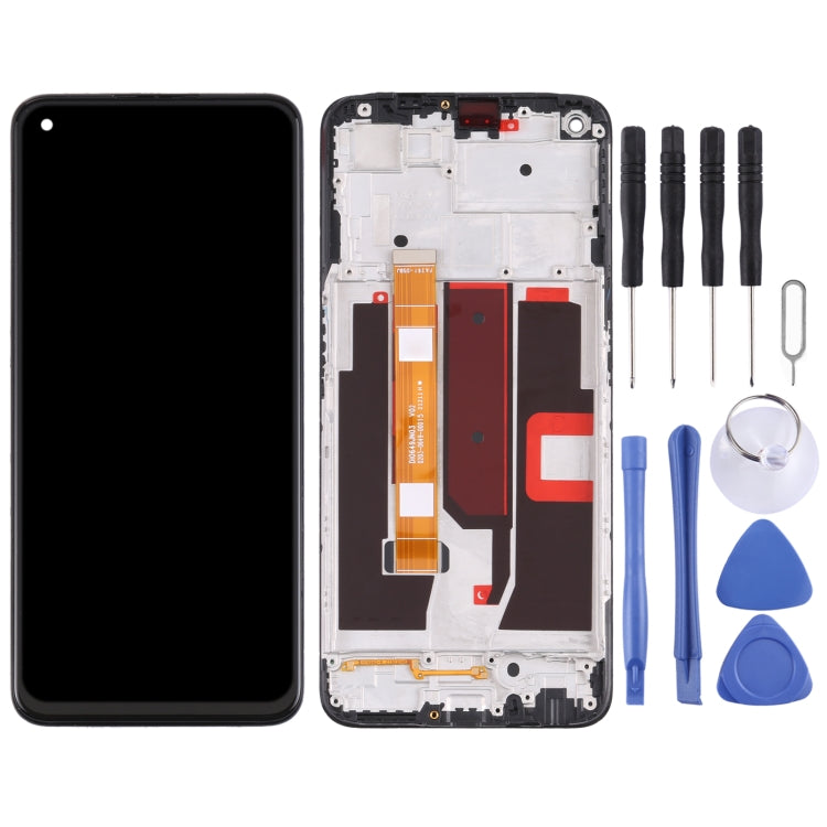 Original LCD Screen and Digitizer Full Assembly with Frame For Oppo A74 5G CPH2197 CPH2263