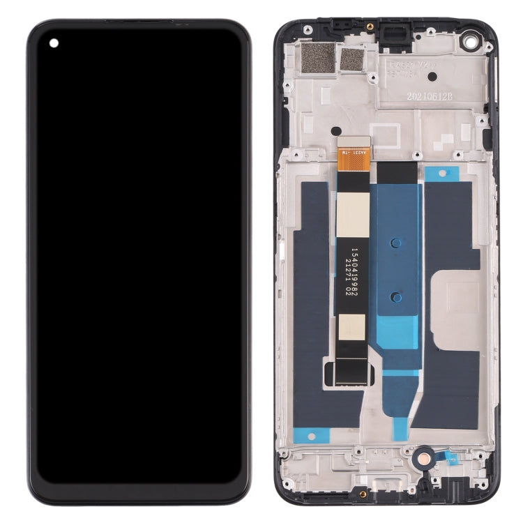 LCD Screen and Digitizer Full Assembly with Frame for Oppo Realme 8 5G (Black)