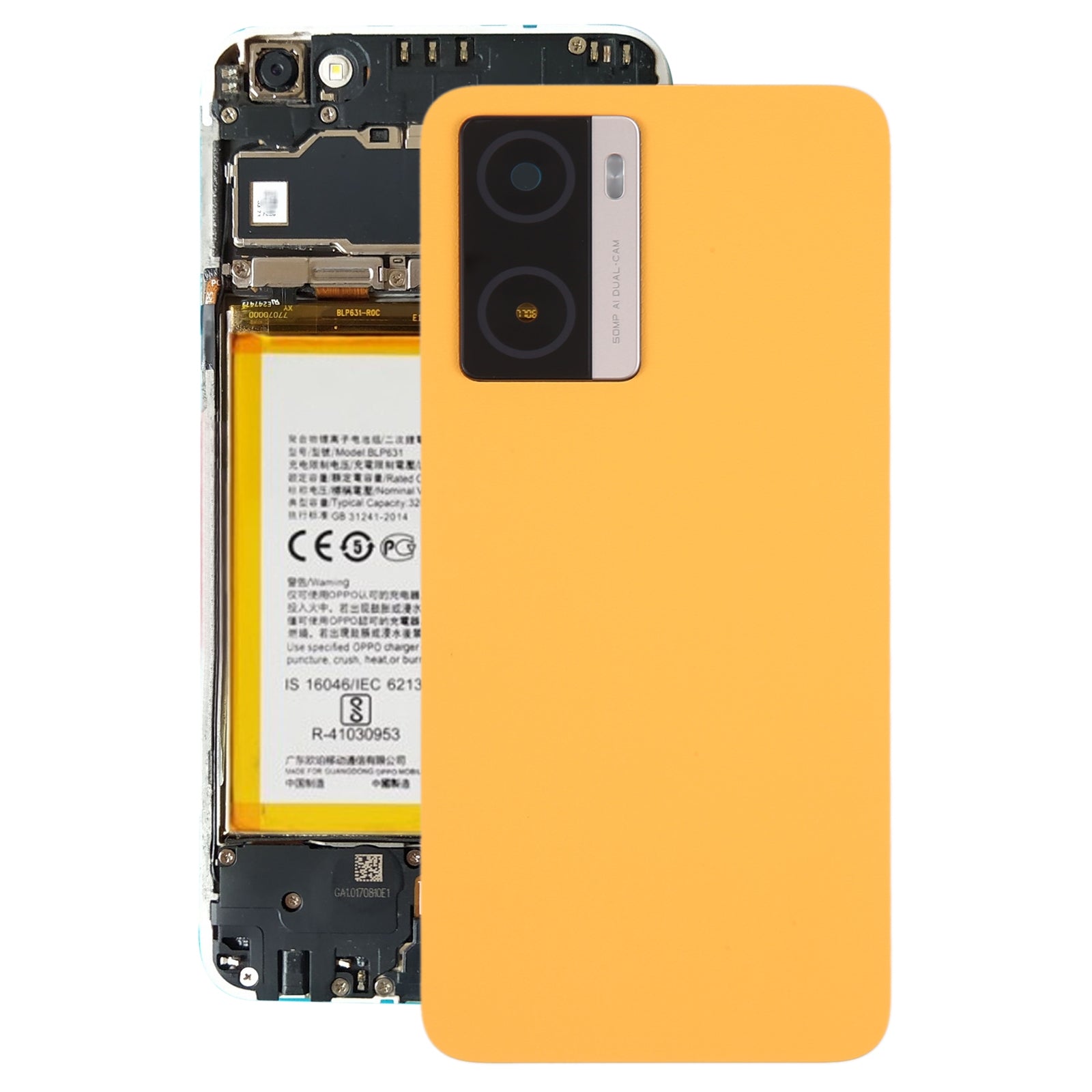 Battery Cover Back Cover Oppo A77 5G / A77s Orange
