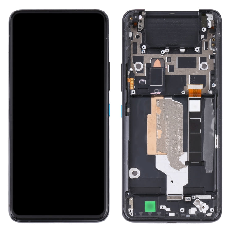 Pantalla LCD y Digitalizador Conjunto Completo con Marco Para Asus Zenfone 8 Flip ZS672KS (Negro)