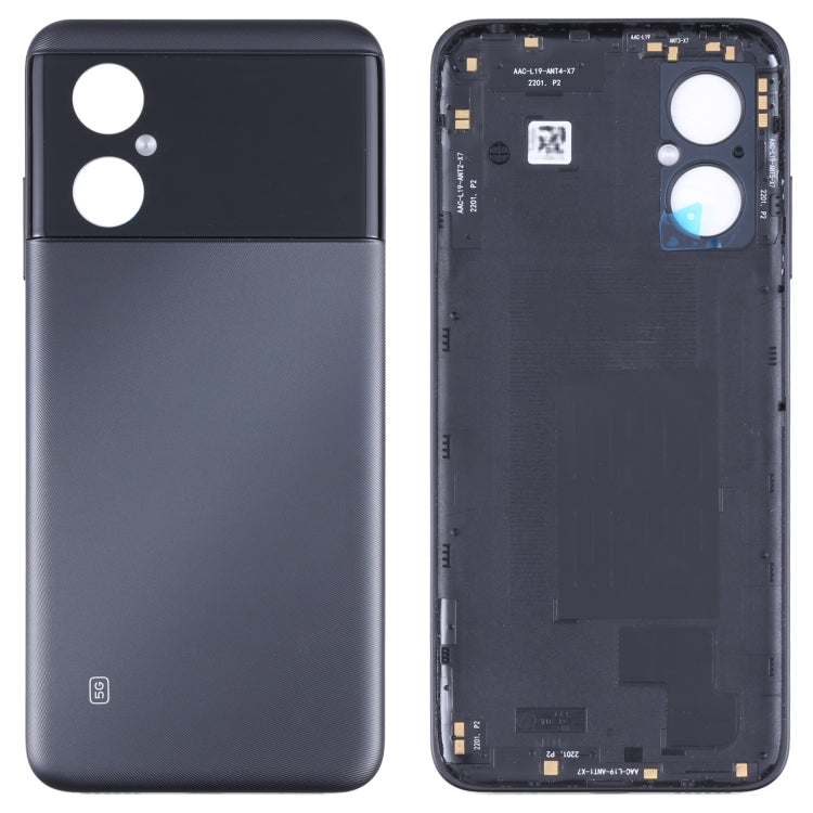 Tapa Trasera de Batería Original Para Xiaomi Poco M4 5G (Negro)