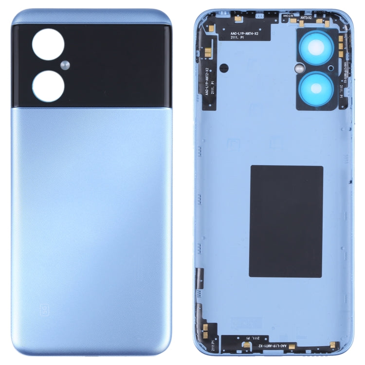 Tapa Trasera de Batería Original Para Xiaomi Poco M4 5G (Azul)