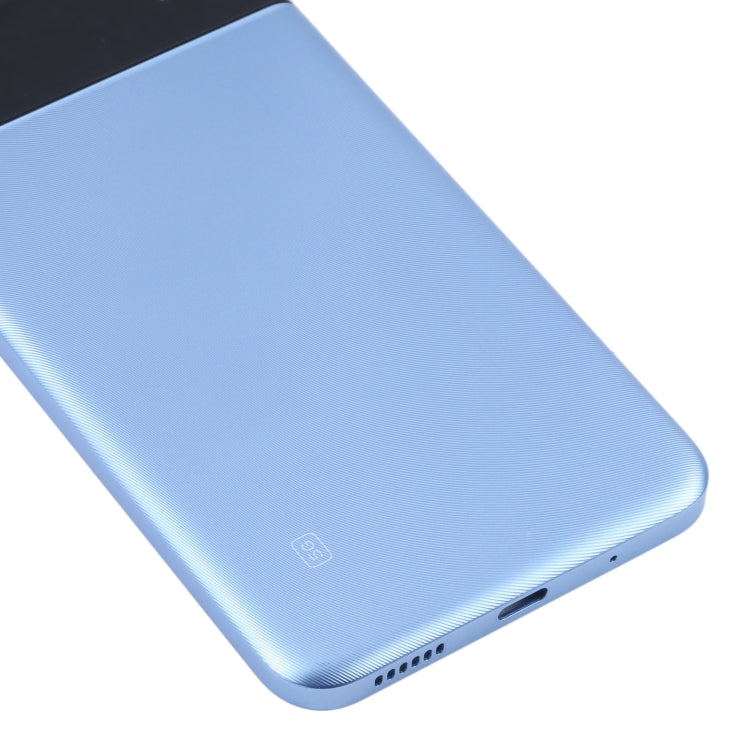 Cache arrière de batterie d'origine pour Xiaomi Poco M4 5G (Bleu)