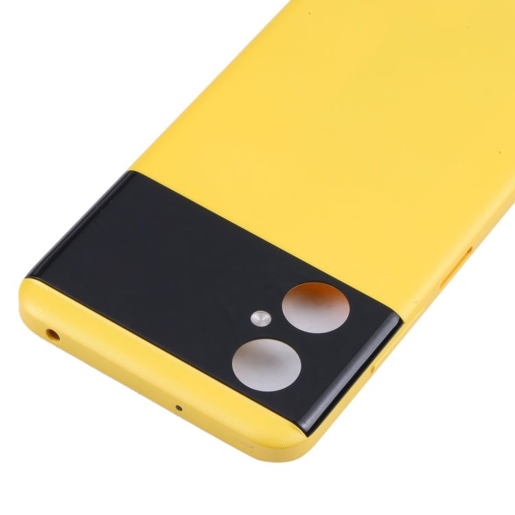 Tapa Trasera de Batería Original Para Xiaomi Poco M4 5G (Amarillo)