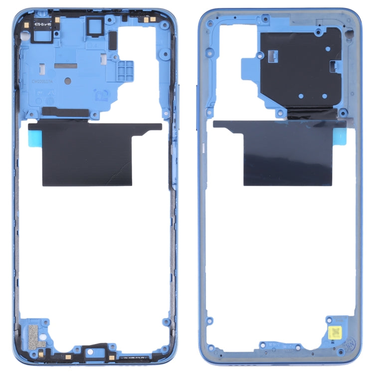 Placa de Bisel de Marco Medio Original Para Xiaomi Poco M4 Pro 4G MZB0B5Vin (Azul)