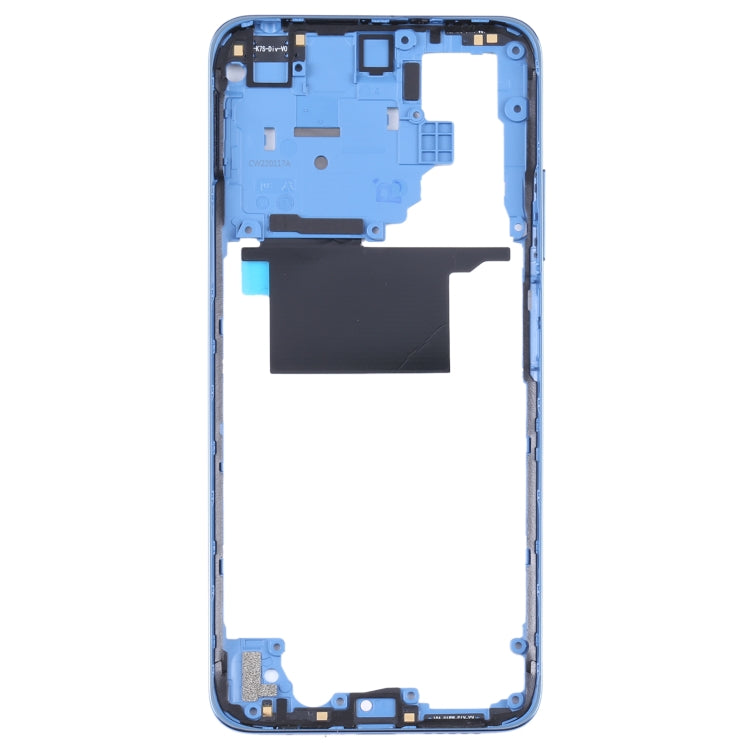 Original Middle Frame Bezel Plate for Xiaomi Poco M4 Pro 4G MZB0B5Vin (Blue)