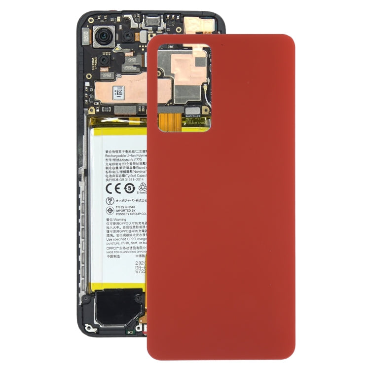 Glass Battery Back Cover for Oppo Reno 7 Pro 5G (Red)