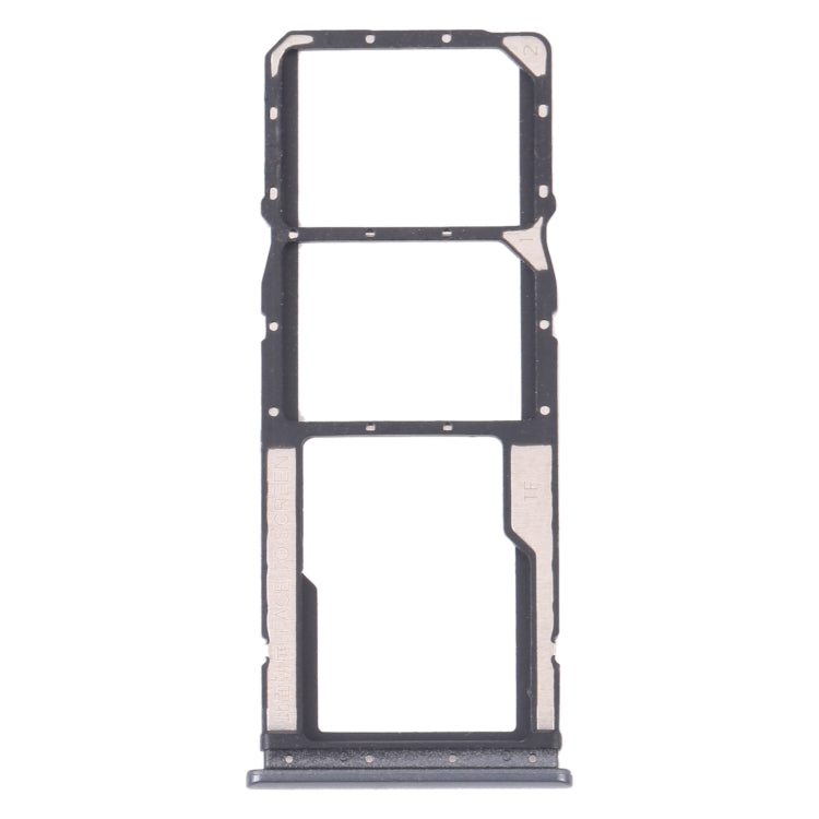 SIM Card Tray + SIM Card Tray + Micro SD Card Tray For Xiaomi Redmi 10 / Redmi 10 Prime / Redmi Note 11 4G / Redmi 10 2022 (Black)