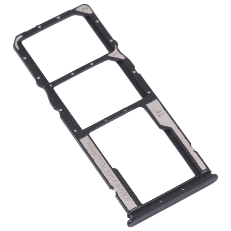 SIM Card Tray + Sim Tard Bandeil + Micro SD Card Tray For Xiaomi Redmi Note 11 / Redmi Note 11s (Black)