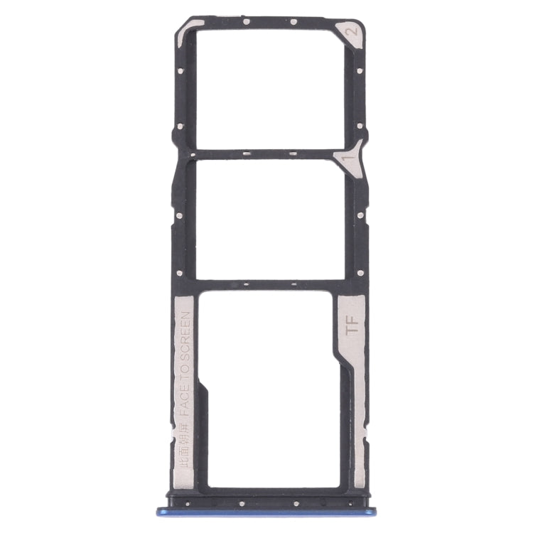 SIM Card Bandeil + Sim Card Bandeil + Micro SD Tarjeta Bandeja Para Xiaomi Redmi Note 11 / Redmi Note 11s (Azul Oscuro)