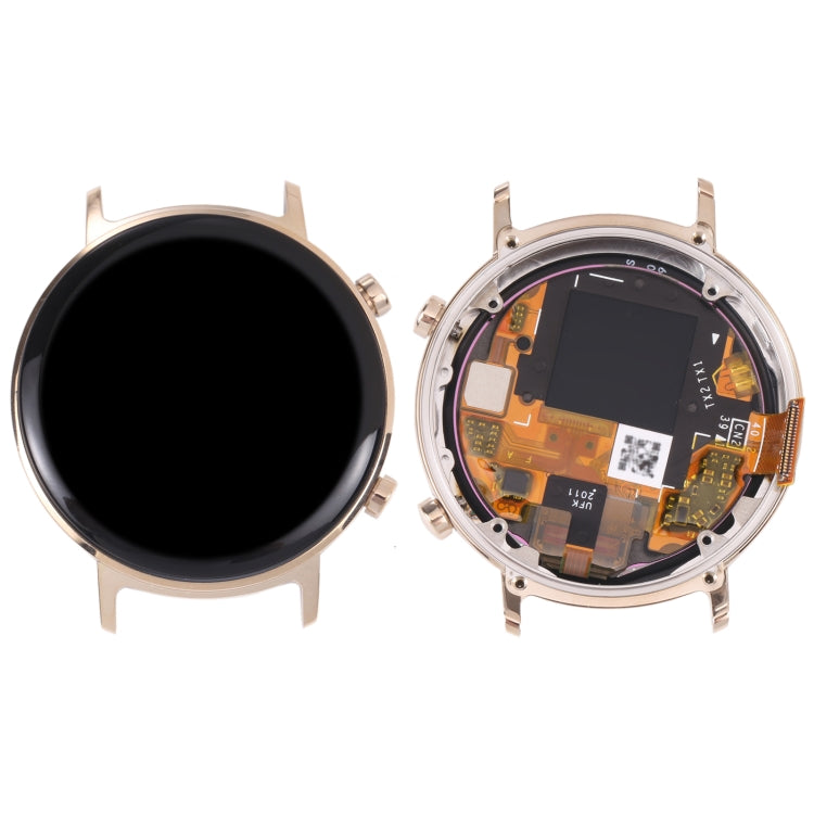 Original LCD Screen and Full Assembly with Frame for Huawei Watch GT 2 42mm (Gold)