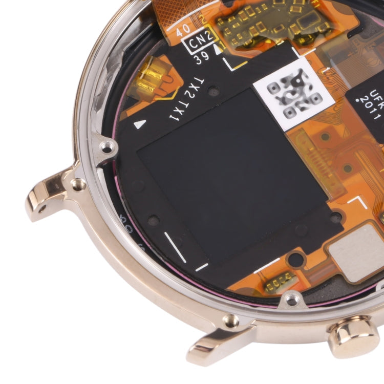 Ecran LCD d'origine et assemblage complet avec cadre pour Huawei Watch GT 2 42mm (Or)