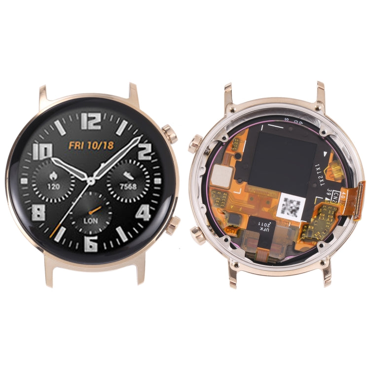 Pantalla LCD Original y Montaje Completo con Marco Para Huawei Watch GT 2 42 mm (Oro)