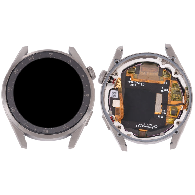 Original LCD Screen and Full Assembly with Frame for Huawei Watch 3 Pro (Silver)