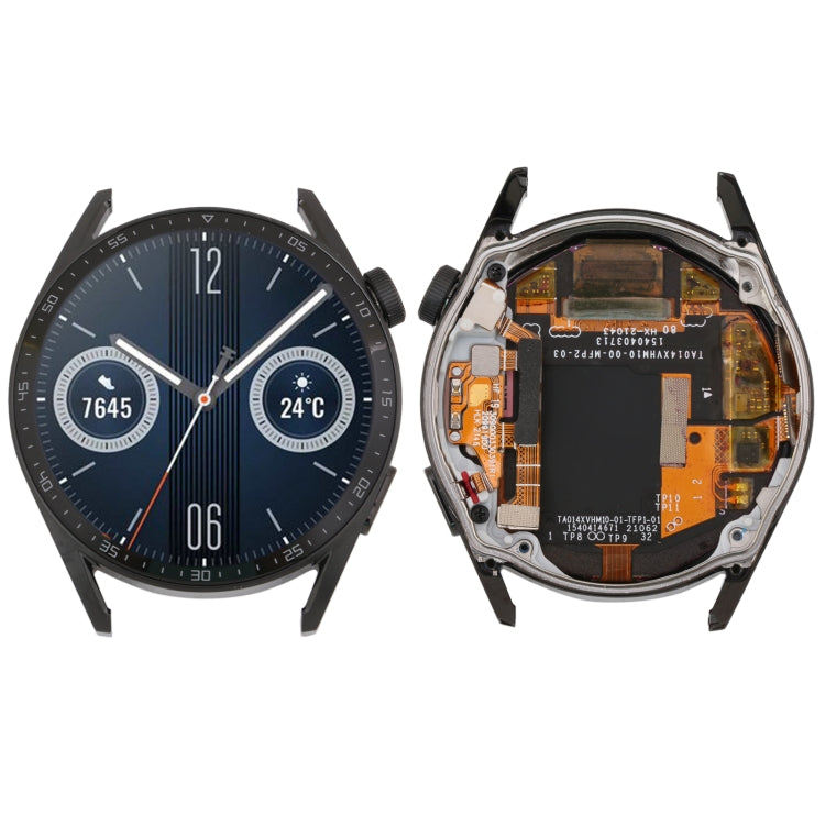 Original LCD Screen and Full Assembly with Frame for Huawei Watch GT 3 46mm MIL-B19 (Black)