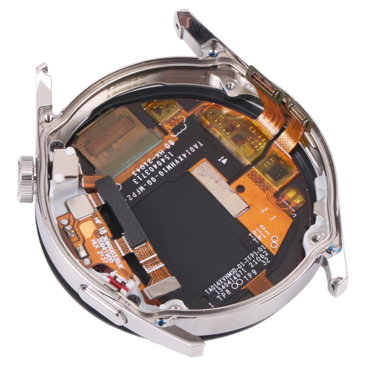Écran LCD d'origine et assemblage complet avec cadre pour Huawei Watch GT 3 46mm MIL-B19 (Argent)