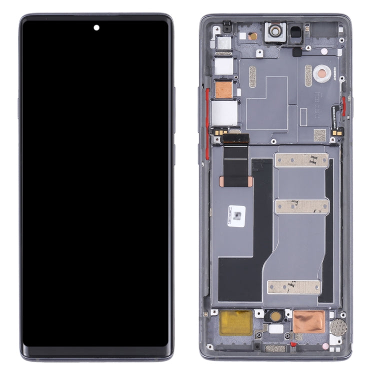 Original LCD Screen and Complete Assembly with Frame TCL 20 Pro 5G T810H (Black)
