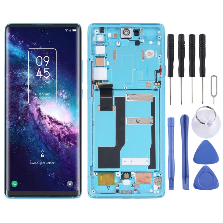 Original LCD Screen and Complete Assembly with Frame TCL 20 Pro 5G T810H (Blue)