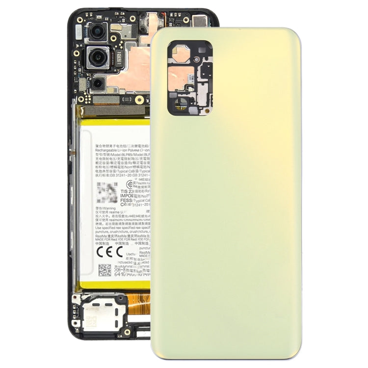 Coque arrière de batterie d'origine + cadre central pour Oppo Realme Q3 Pro 5G / Realme Q3 Pro Carnival (jaune)