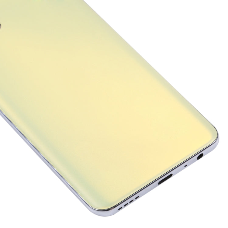Original Battery Back Cover + Middle Frame for Oppo Realme Q3 Pro 5G / Realme Q3 Pro Carnival (Yellow)