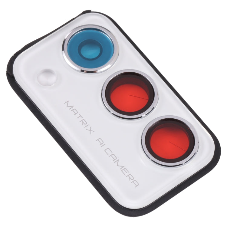 Cadre d'objectif de caméra arrière pour Oppo Realme Q3 Pro 5G / Realme Q3 Pro Carnival (Blanc)