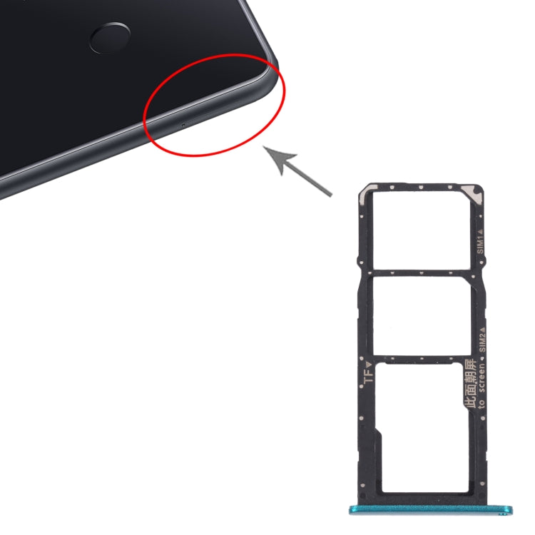 Sim Card Bandeil + SIM Card Holder / Micro SD Card Tray for Huawei Enjoy 20E (Green)